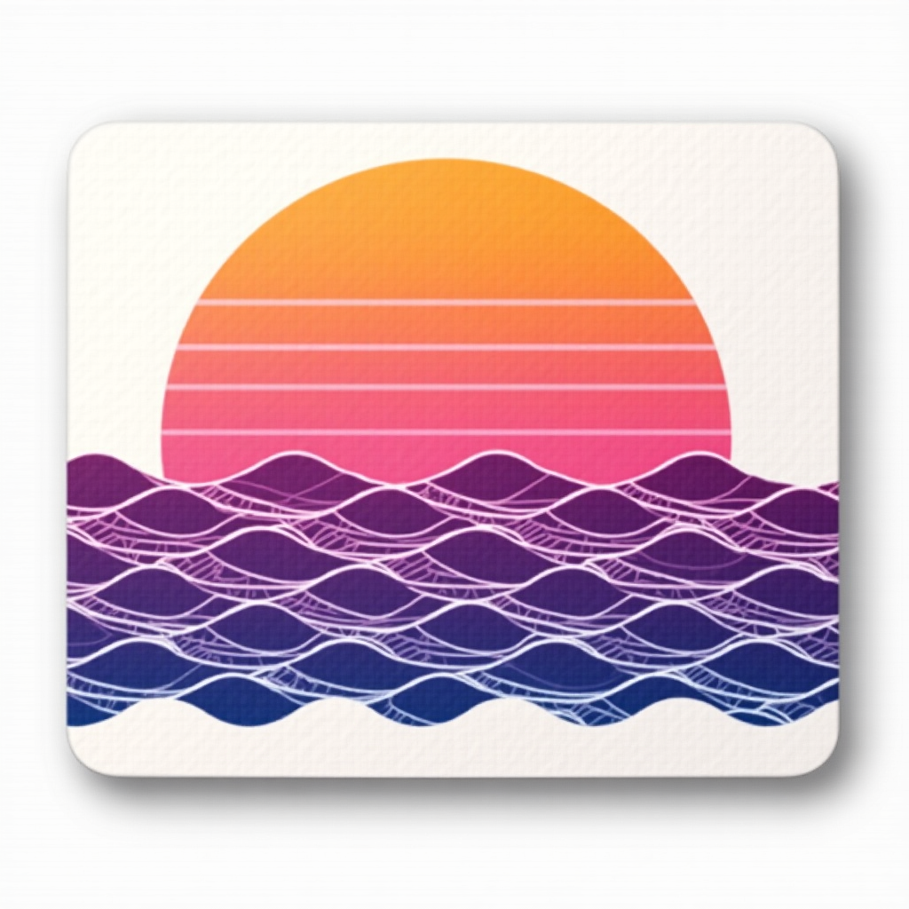 Retro Waves Mouse Pad